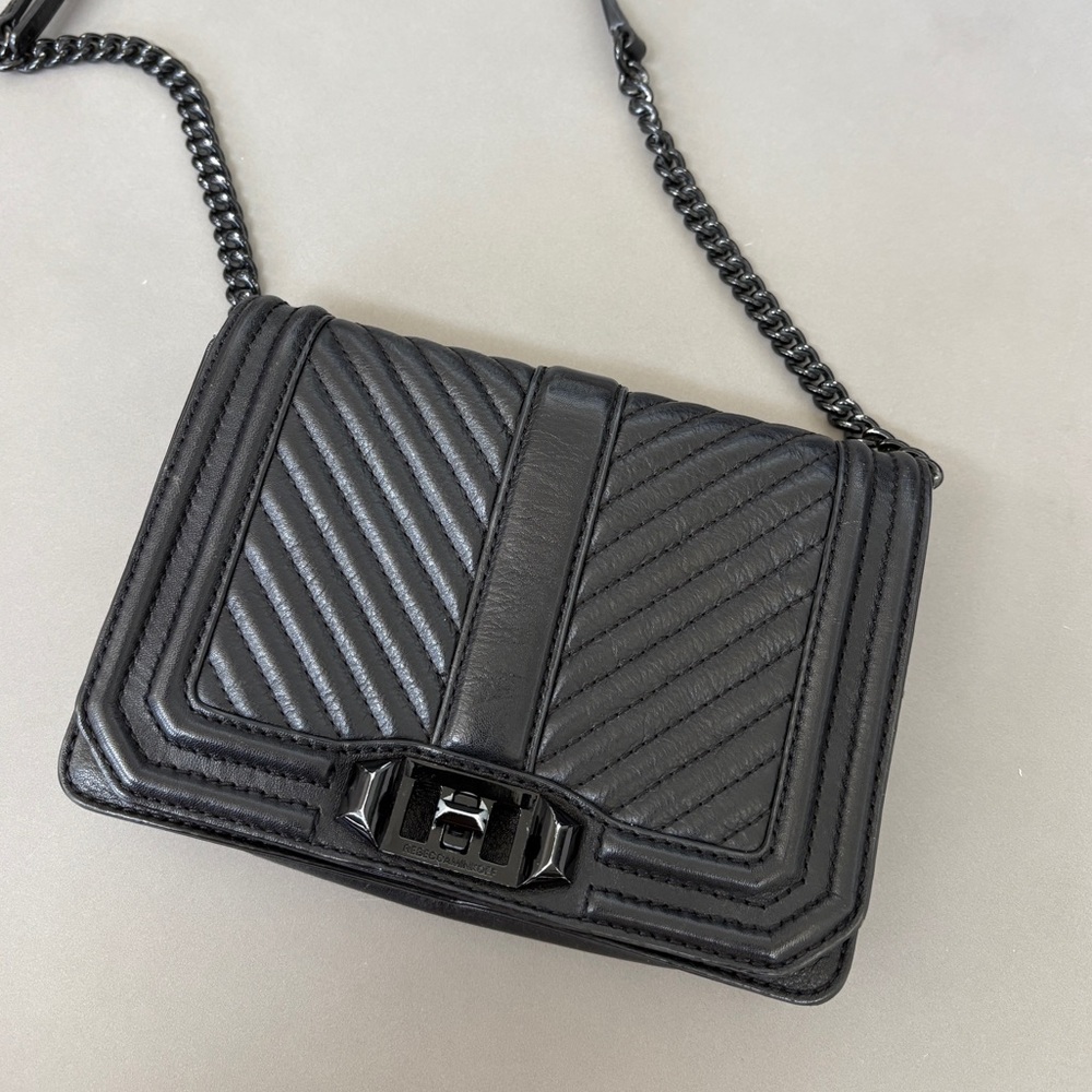 Rebecca Minkoff Black Leather Crossbody Bag